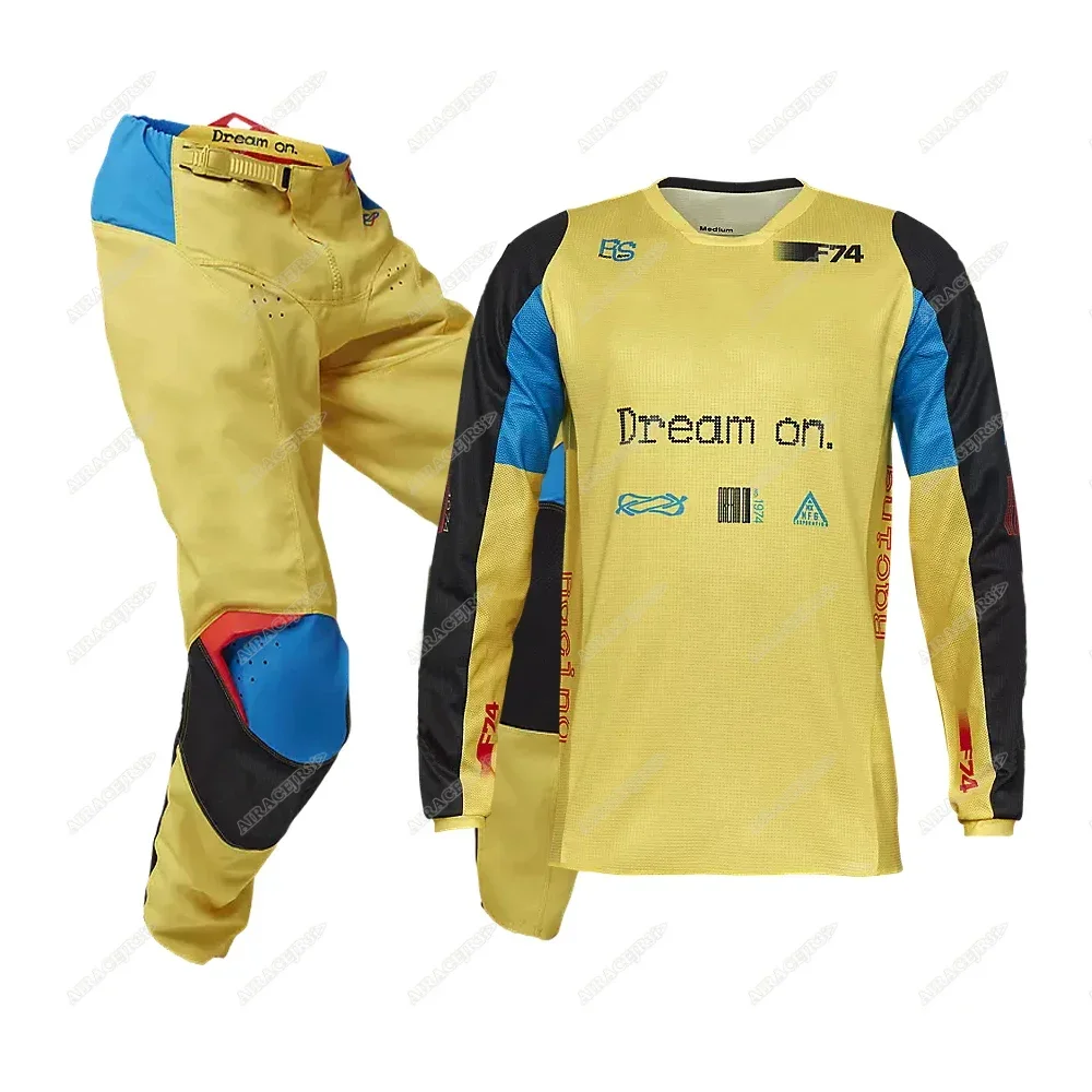 Mountain Biking Outfits Women - コンボアウトフィット モトクロス マウンテンギアセット レーススペックジャージ パンツ Mxfox
