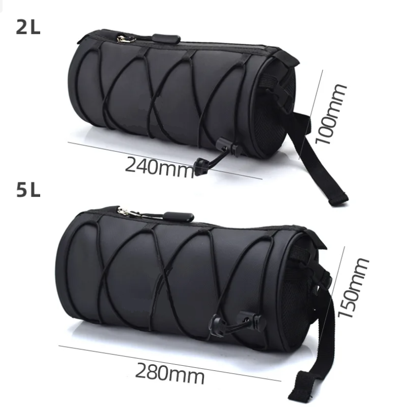 Mountain Biking Hip Pack - 2L 5L バイクハンドルバーバッグ、自転車フロントバッグショルダーバッグ収納バッグ、ショルダーストラップ付き、ロードバイク、マウンテンバイク、サイクリング、旅行用