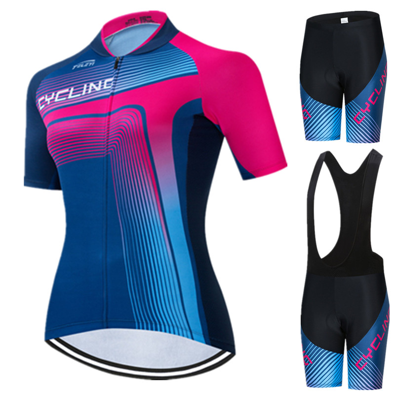 Mountain Biking Outfits Women - プロ女性用サイクリングジャージセット夏のバイク衣装女性用抗紫外線自転車服スーツマウンテンロードサイクリングキットサイクリング服