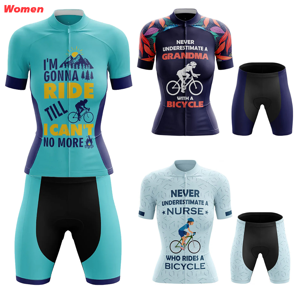 Mountain Biking Outfits Women - 新しいおばあちゃんポリエステルサイクリング服制服ジャージ女性のバイクショーツ男性 Mtb パンツ衣装セット自転車マウンテンスポーツ