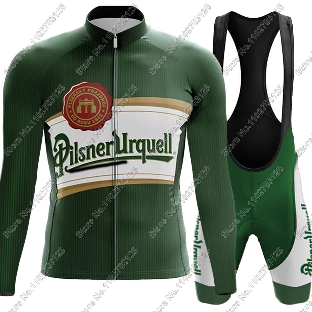 Mountain Biking Pants - 2025 ドリンクビールサイクリングジャージセット夏チェコ長袖服シャツロードパンツビブショーツバイクスーツ MTB マイヨ