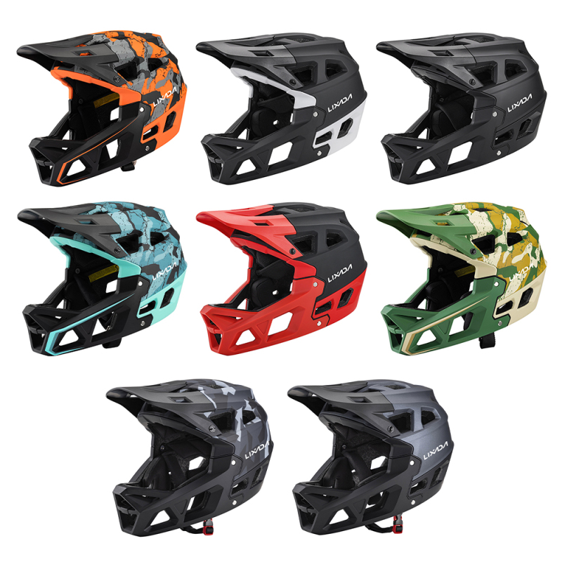 Mountain Biking Full Face Helmet - 大人用フルフェイスマウンテンバイクヘルメット,ダウンヒルマウンテンバイクヘルメット,eppチンサポート付き,大人用レーシング,サイクリスト