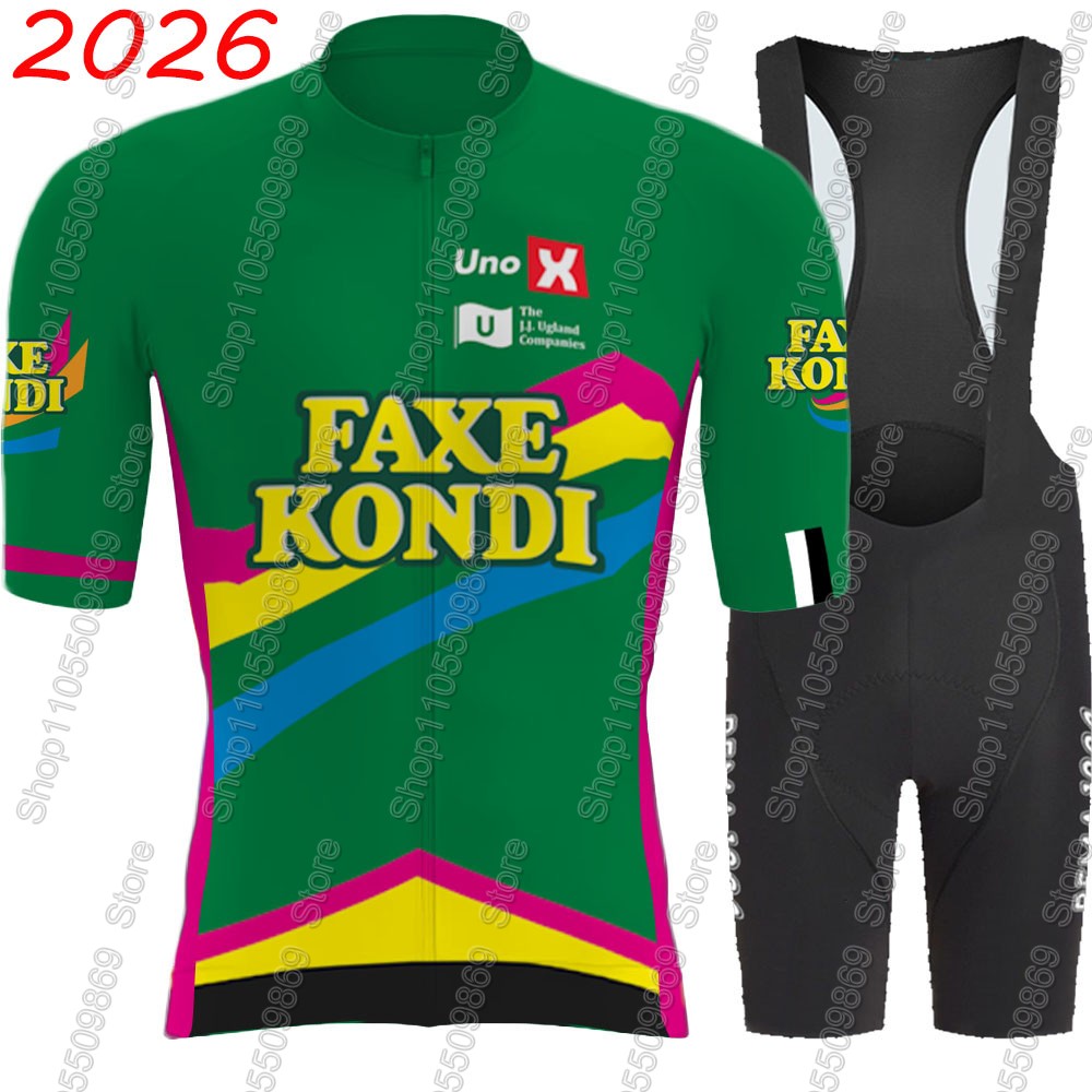 Mountain Biking Pants - UNO X 2026プロチームサイクリングジャージセット サマーノルウェーグリーン ウェア メンズキット