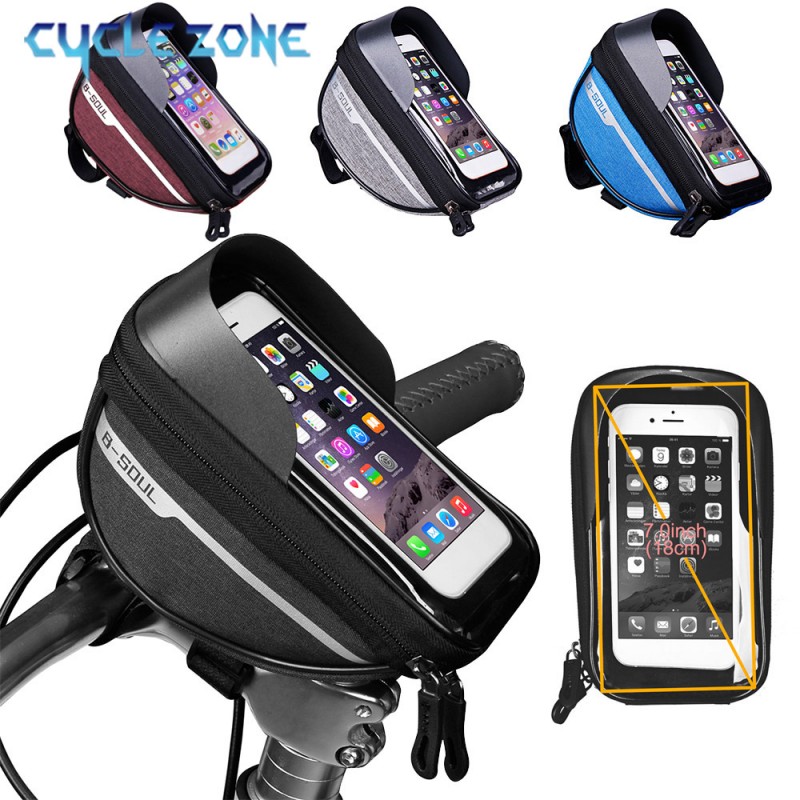 Mountain Biking Hip Pack - マウンテンバイクバッグタッチスクリーンサイクリングハンドルバー電話ホルダーバッグバイクバッグ自転車電話収納バッグサイクリングアクセサリー