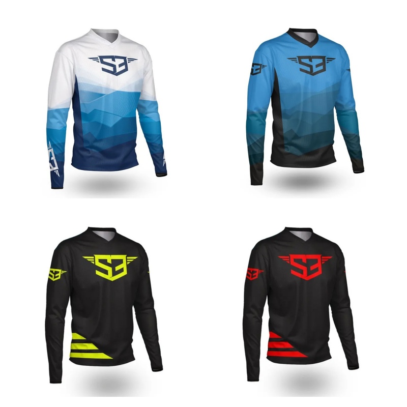 Mountain Biking Long Sleeve Shirt - S3 長袖モトクロスジャージ オートバイライディング用 MTB ダウンヒルサイクリング Tシャツ