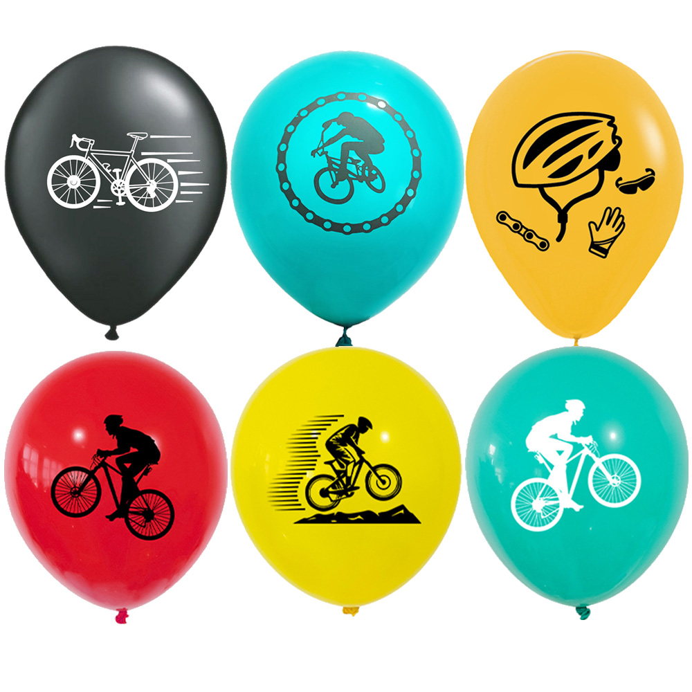 Mountain Biking Events - 10-50個 12インチ ラテックスダートバイクバルーン マウンテンバイクテーマ 男の子の自転車 誕生日パーティーの装飾