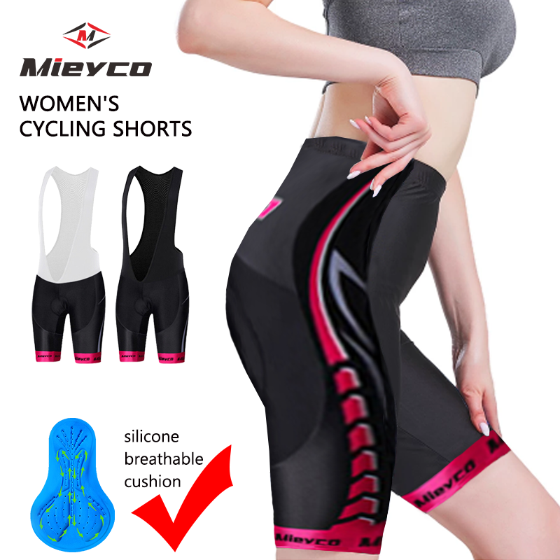 Mountain Biking Outfits Women - 女性用サイクリングショーツ,通気性のあるロードショーツ,サイクリングパンツ,パッド入りシリコンショーツ