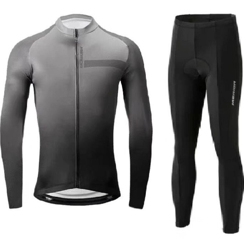 Mountain Biking Outfits Women - 男女兼用長袖サイクリングジャージパンツセット、フルジップ、速乾性、薄手、ロードバイク・マウンテンバイク用
