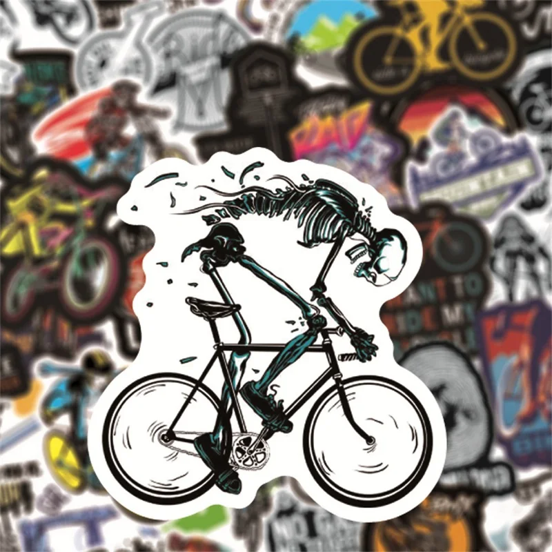 50 個防水マウンテンバイクステッカークール MTB 自転車 - Mountain Biking Bag のレビューと価格