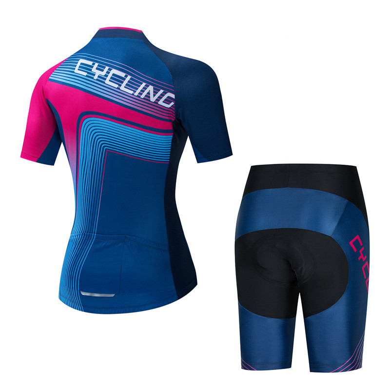 プロ女性用サイクリングジャージセット夏のバイク衣装女性用抗紫 - Mountain Biking Outfits Women のレビューと価格