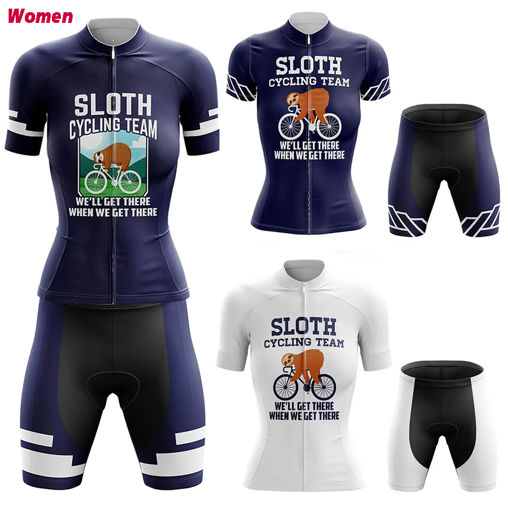 ナマケモノサイクリングポリエステルサイクリング服制服ジャージ - Mountain Biking Outfits Women のレビューと価格