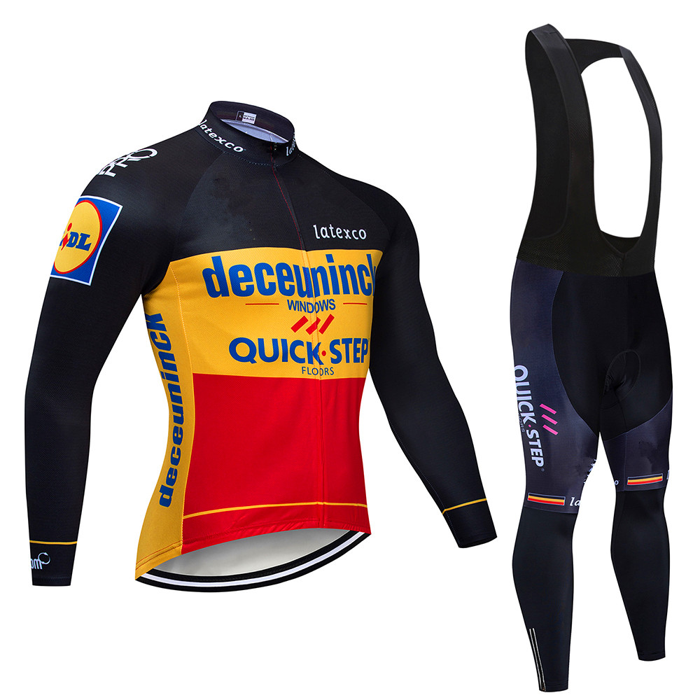 クイックステップサイクリングジャージセット,長袖,マウンテン - Mountain Biking Long Sleeve Shirt のレビューと価格