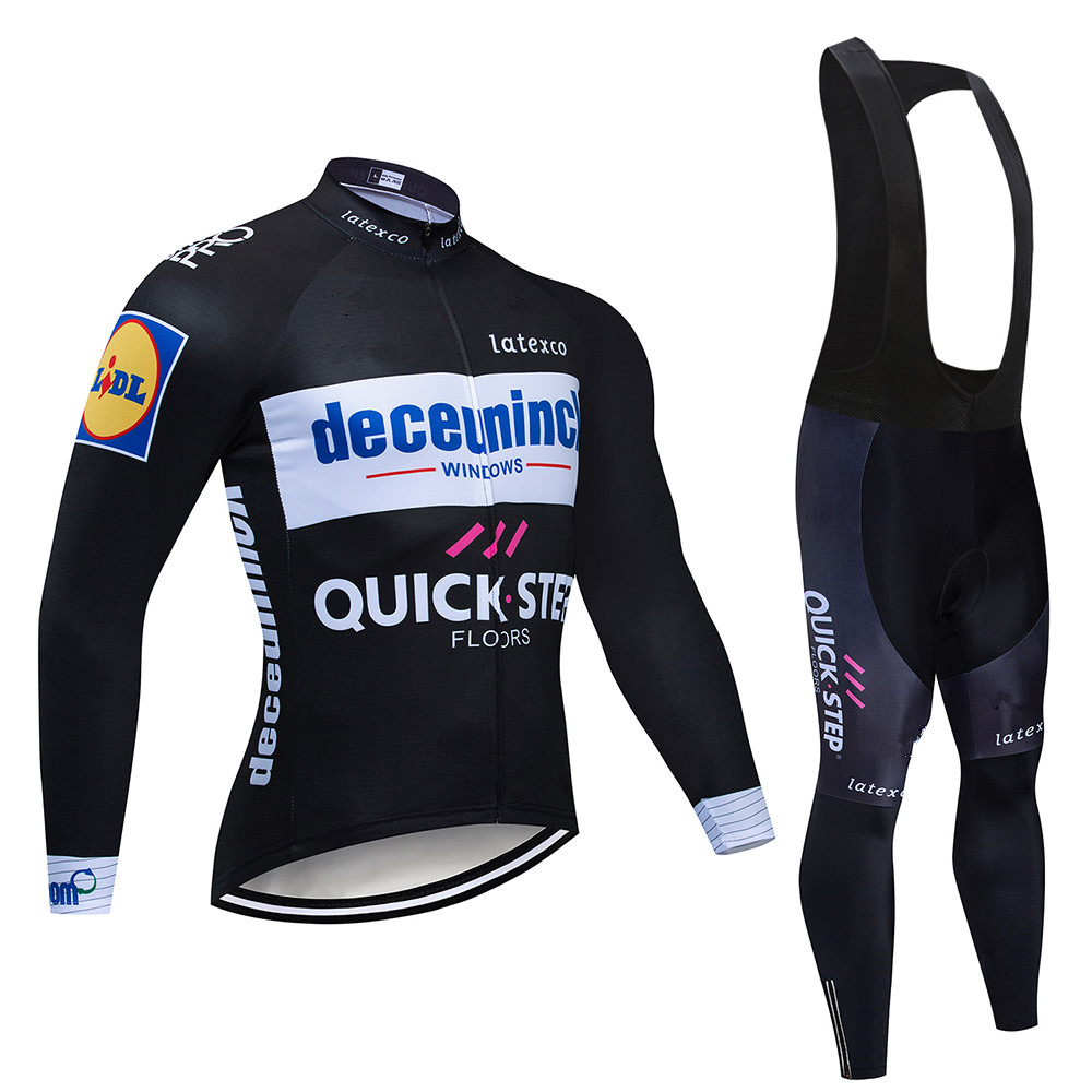 クイックステップサイクリングジャージセット,長袖,マウンテン - Mountain Biking Long Sleeve Shirt のレビューと価格