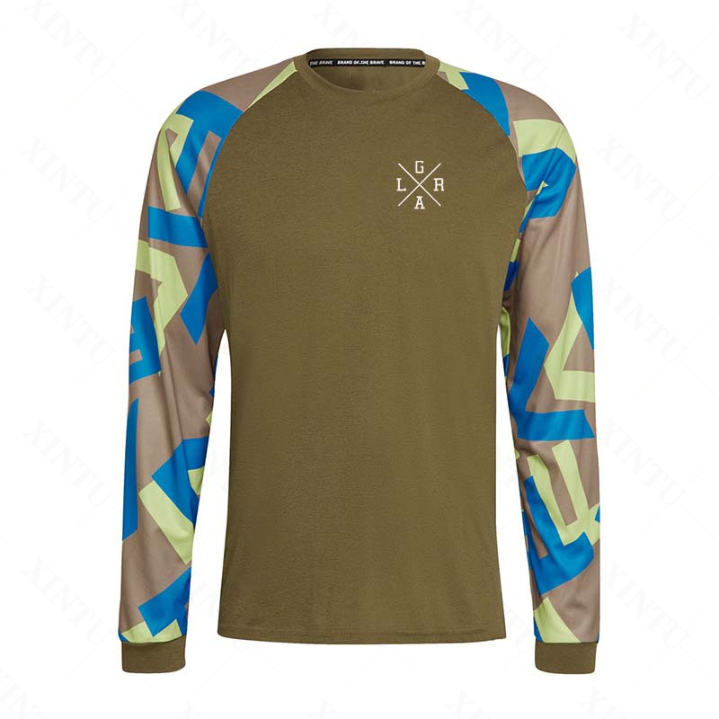 メンズオートバイ Lrga ジャージ MTB BMX マウン - Mountain Biking Long Sleeve Shirt のレビューと価格