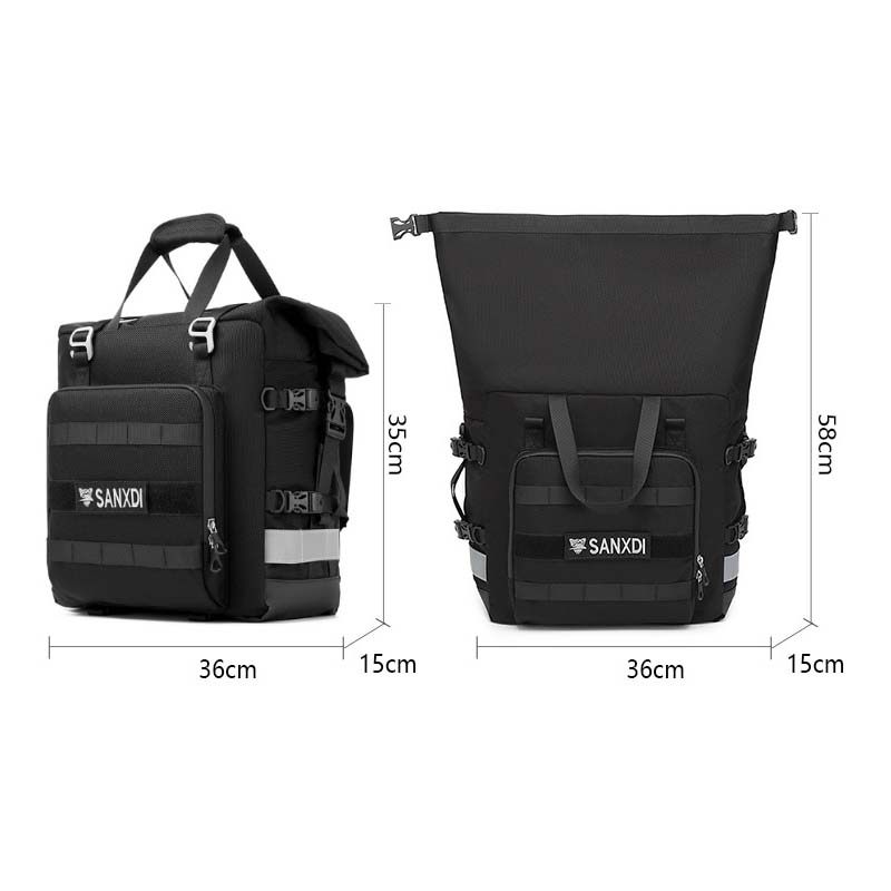 大容量マウンテンバイク用シングル/ダブルサイドキャリアバッグ - Mountain Biking Bag のレビューと価格
