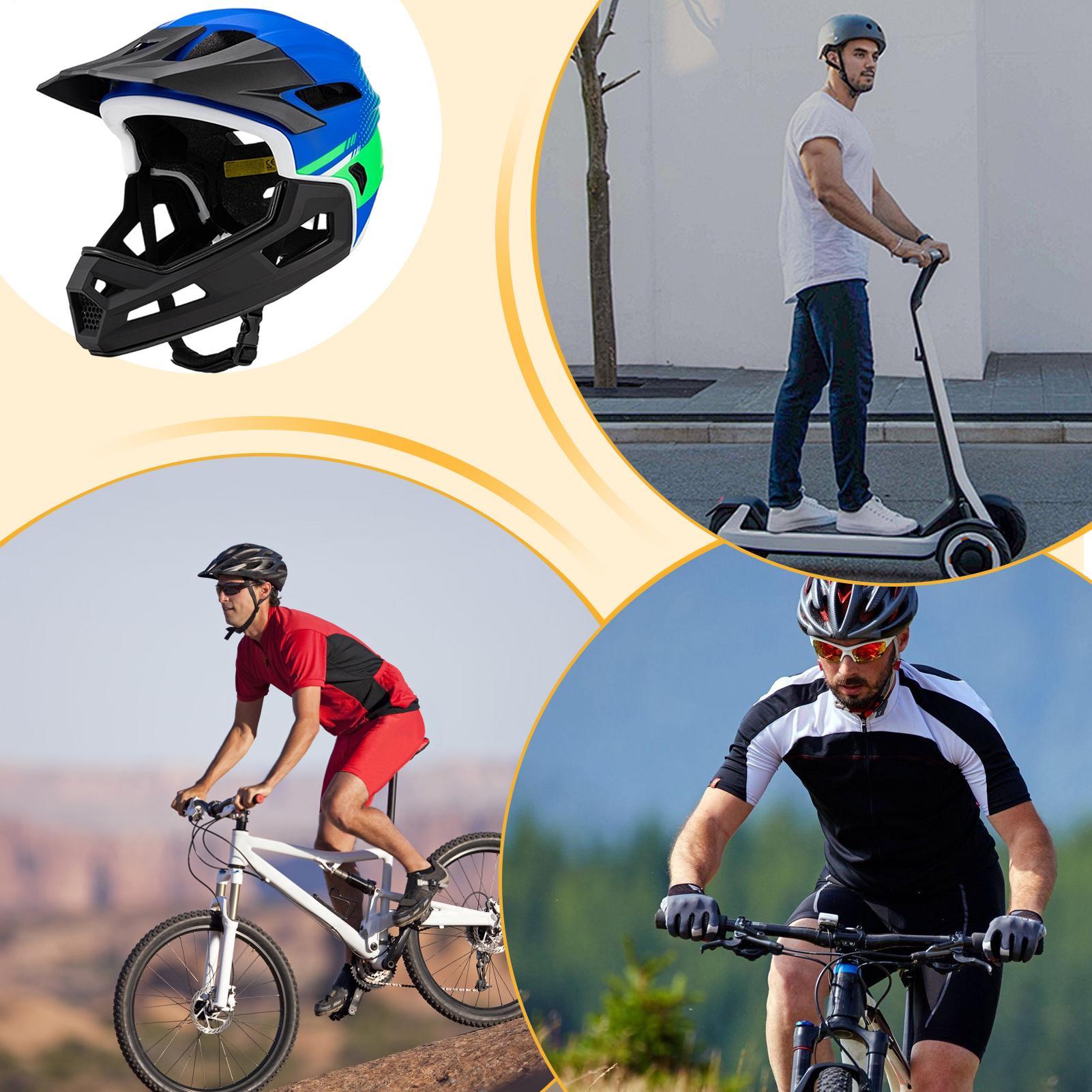 マウンテンバイクフルフェイスヘルメットサイクリング頭部保護衝 - Mountain Biking Full Face Helmet のレビューと価格