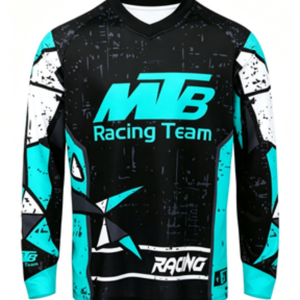 チームロングスリーブスポーツシャツ 通気性速乾素材 マウンテ - Mountain Biking Long Sleeve Shirt のレビューと価格
