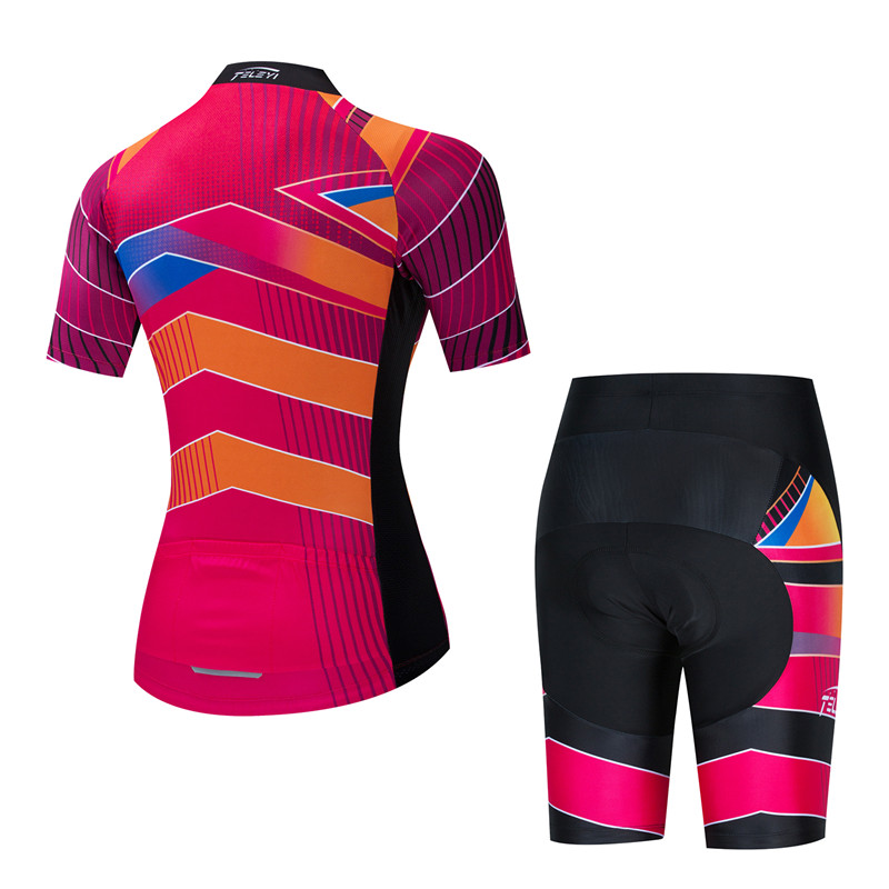 女性用サイクリングウェアスーツ 夏用バイクジャージ ショート - Mountain Biking Outfits Women のレビューと価格