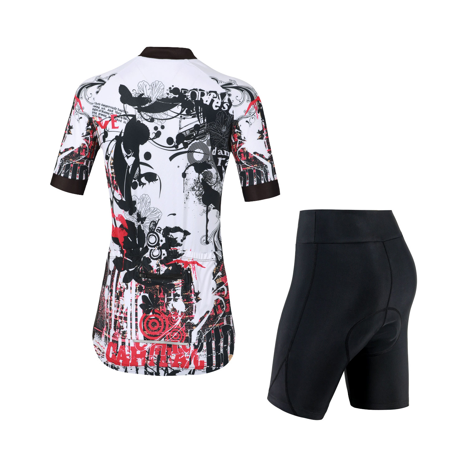 新しいサイクリングジャージセットサイクリング服速乾性と通気性 - Mountain Biking Outfits Women のレビューと価格
