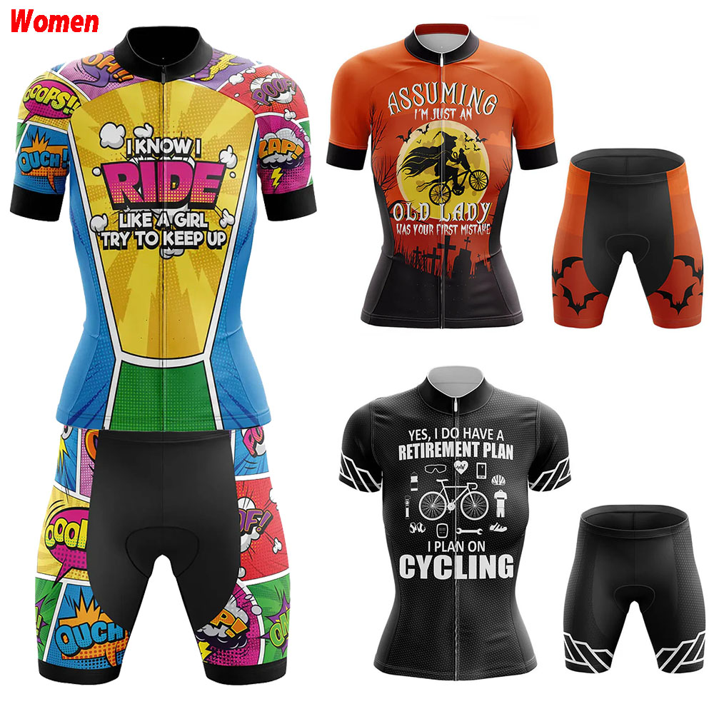 女の子のようなコミックポリエステルサイクリング服制服ジャージ - Mountain Biking Outfits Women のレビューと価格