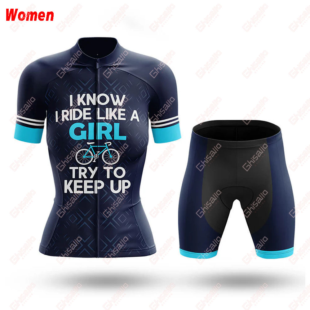 女の子のようなポリエステルサイクリング服ユニフォームジャージ - Mountain Biking Outfits Women のレビューと価格