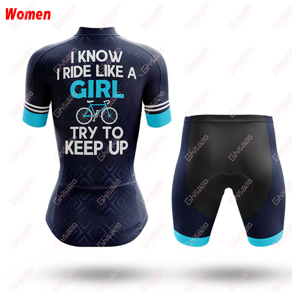 女の子のようなポリエステルサイクリング服ユニフォームジャージ - Mountain Biking Outfits Women のレビューと価格