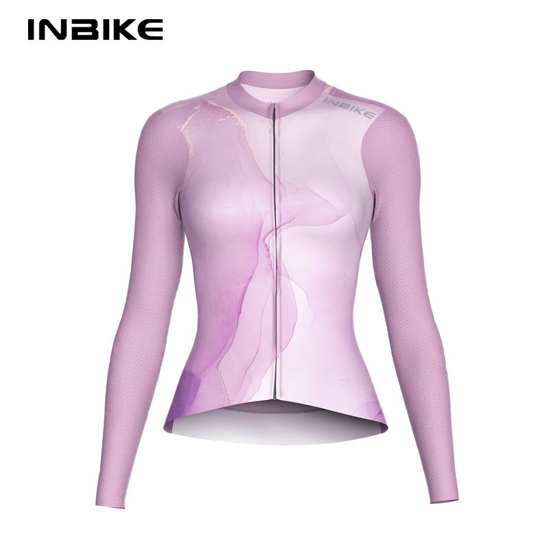 女性用長袖サイクリングジャージ,ポケット付きサイクリングシャ - Mountain Biking Long Sleeve Shirt のレビューと価格