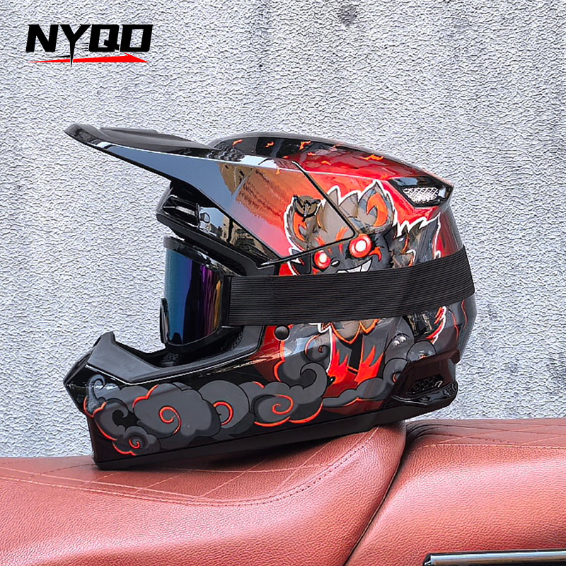 オルズ オフロード 3ピース ヘルメット ダウンヒル ウッド - Mountain Biking Full Face Helmet のレビューと価格