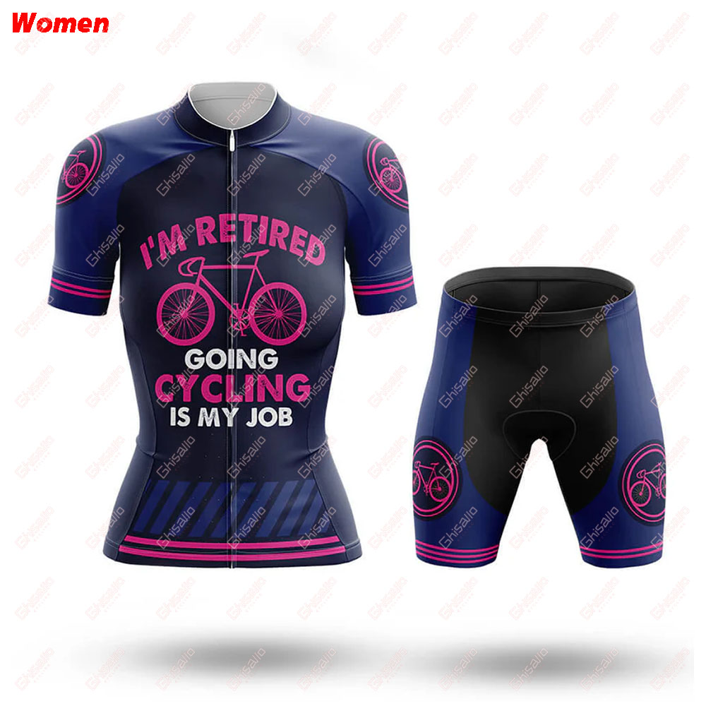 サイクリングは私の仕事ポリエステルサイクリング服ユニフォーム - Mountain Biking Outfits Women のレビューと価格