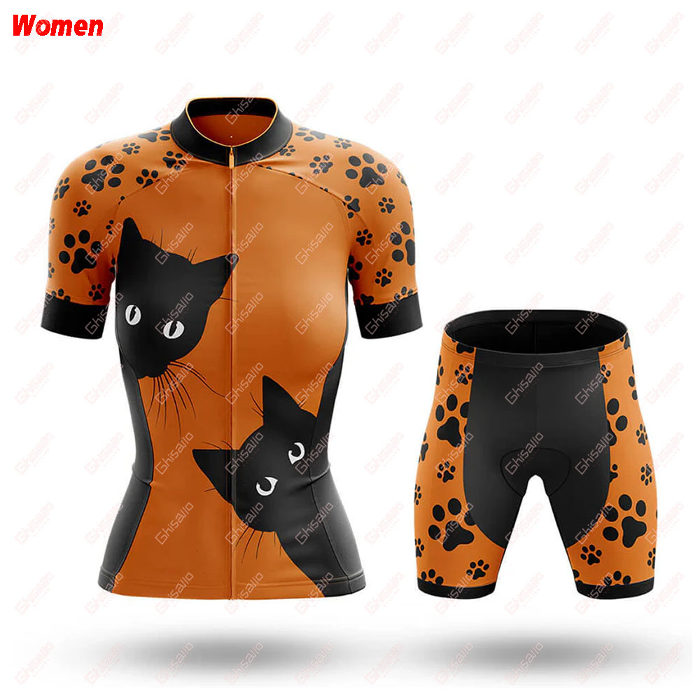 いないいないばあ猫ポリエステルサイクリング服制服ジャージ女性 - Mountain Biking Outfits Women のレビューと価格