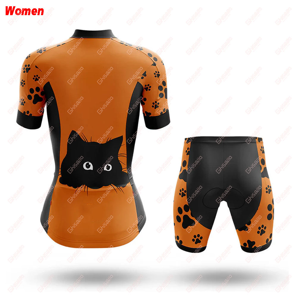 いないいないばあ猫ポリエステルサイクリング服制服ジャージ女性 - Mountain Biking Outfits Women のレビューと価格