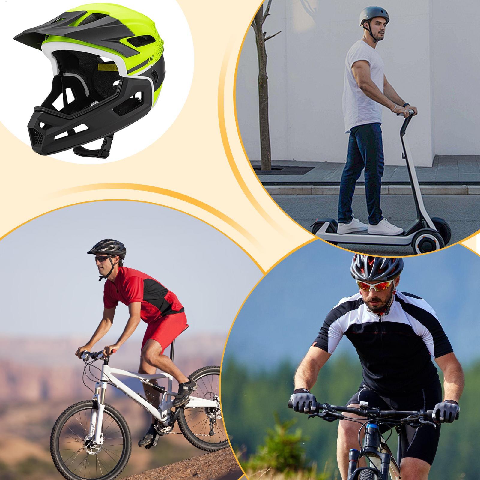 バイクヘルメットフルフェイスサイクリング頭部保護サイクリング - Mountain Biking Full Face Helmet のレビューと価格