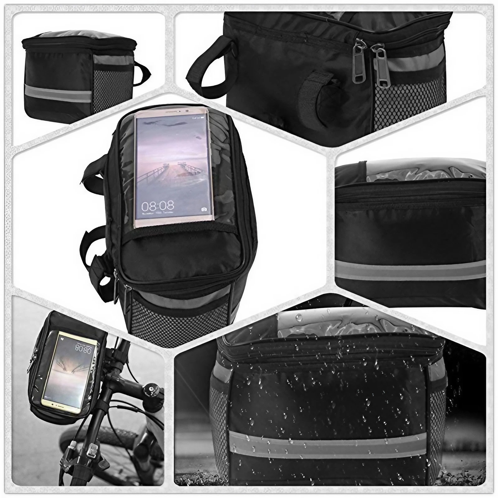 防水サイクリングフロントバッグ大容量折りたたみ式マウンテンバ - Mountain Biking Hip Pack のレビューと価格