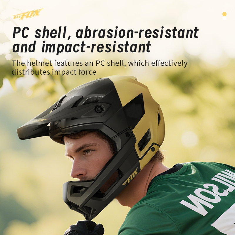 BATFOX フルフェイスバイクヘルメット男性女性ダウンヒル - Mountain Biking Full Face Helmet のレビューと価格