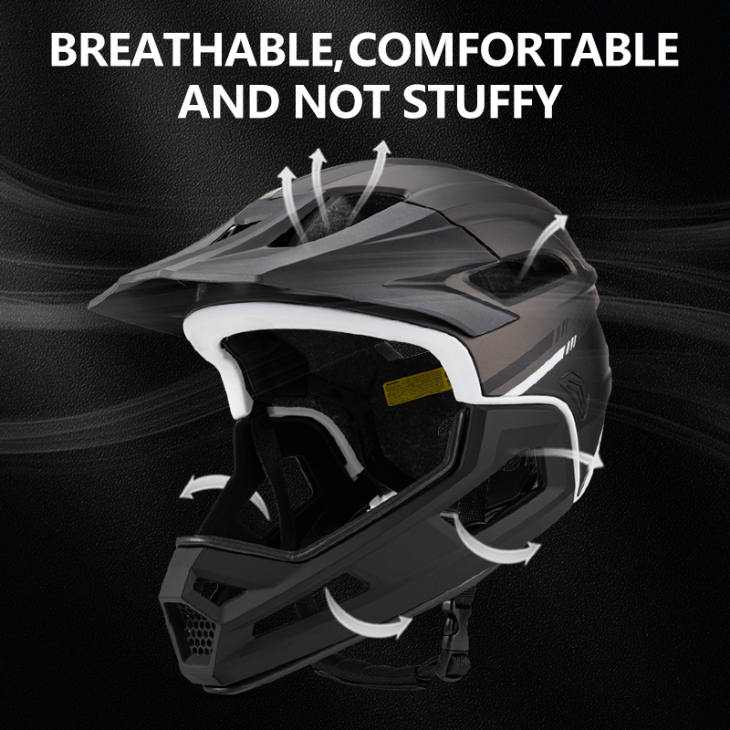 Eastinear-男性と女性のための取り外し可能なマウンテ - Mountain Biking Full Face Helmet のレビューと価格
