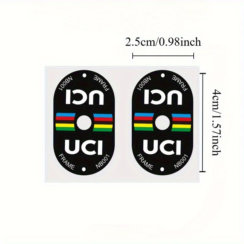 2 個 UCI 認定バルブステッカー傷つきにくい PVC ロ - Mountain Biking Uci のレビューと価格